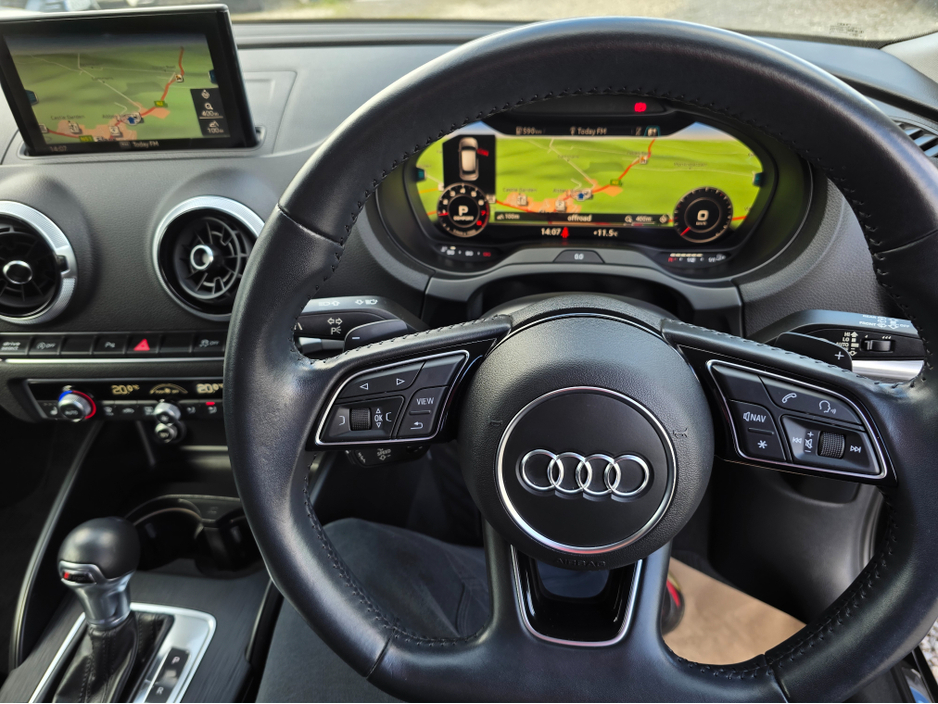 2018 Audi A3 ( 182 ) 1.4 SPORTS EDITION NAVI VIRTUAL CLOCKS ANDROID AUTO CARPLAY BLIND SPOT LANE ASSIST REAR TRAFFIC ASSIST €19,950