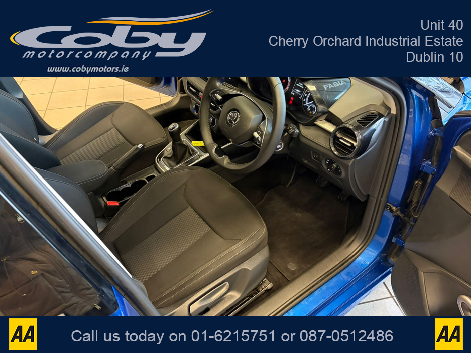 2022 Skoda Fabia Style 1.0 i 80HP 5DR Manual. NCT, Alloy Wheels, MFSW, USBC, Air Conditioning, Smart Link, Hands Free, Rear Parking Sensors and more. €16,950