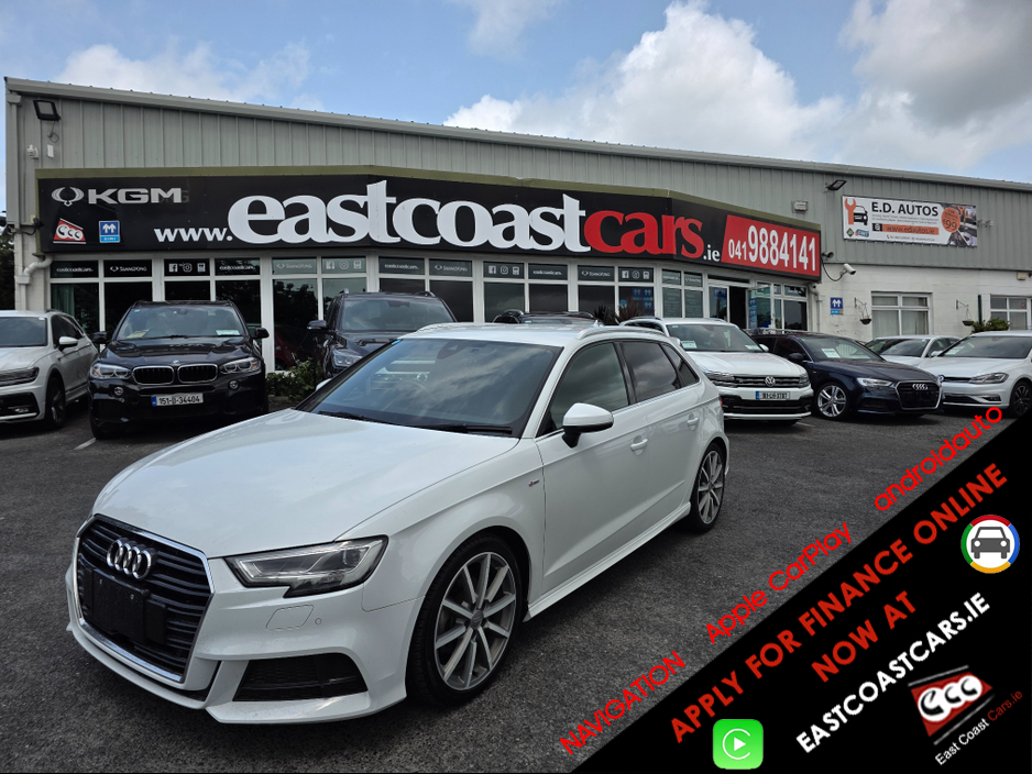 2018 Audi A3 ( 182 REG 1.4 S-LINE EDITION  VIRTUAL COCKPIT - NAVIGATION -CARPLAY ANDROID AUTO LEATHER PACK - REVERSING CAMERA / PARKING SENSORS - DRIVE MODE €21,950