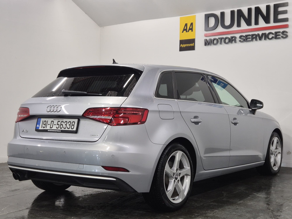 2019 Audi A3 SPORT LUXURY PACK**1.4 TFSI AUTO**FULL LEATHER**FULL ELECTRIC HEATED SEATS**FACELIFT SPORT MODEL**APPLE AND ANDROID CARPLAY**DIGITAL DASH**IRISH MAPS**KEYLESS ENTRY**WARRANTY AVAILABLE**FINANCE €21,949