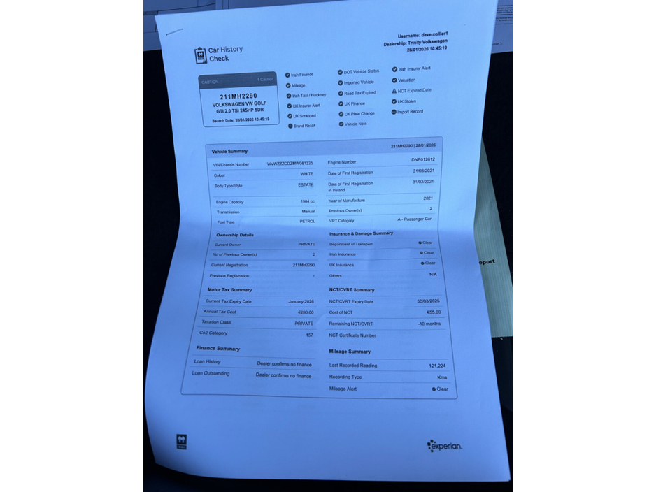 2021 Volkswagen Golf 2.0 TSI 245HP GTI €33,850