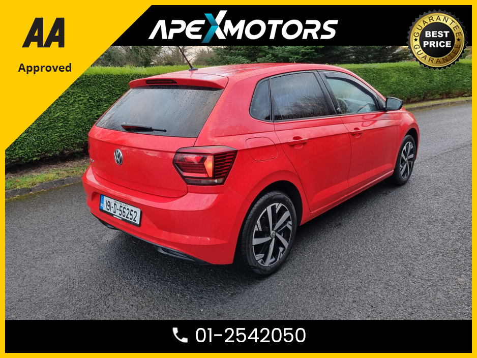 2019 Volkswagen Polo FINANCE ARRANGED * 1.0 BEATS EVO 80PS 5DR * TOP SPEC 5DR * NEW NCT JAN-28 * IMMACULATE * STAMPED SERVICE HISTORY * AA APPROVED * 101 SAFETY CHECKLIST * COLOUR REVERSE CAMERA * TOP-SPEC 5DR HATCH * LOW €14,949