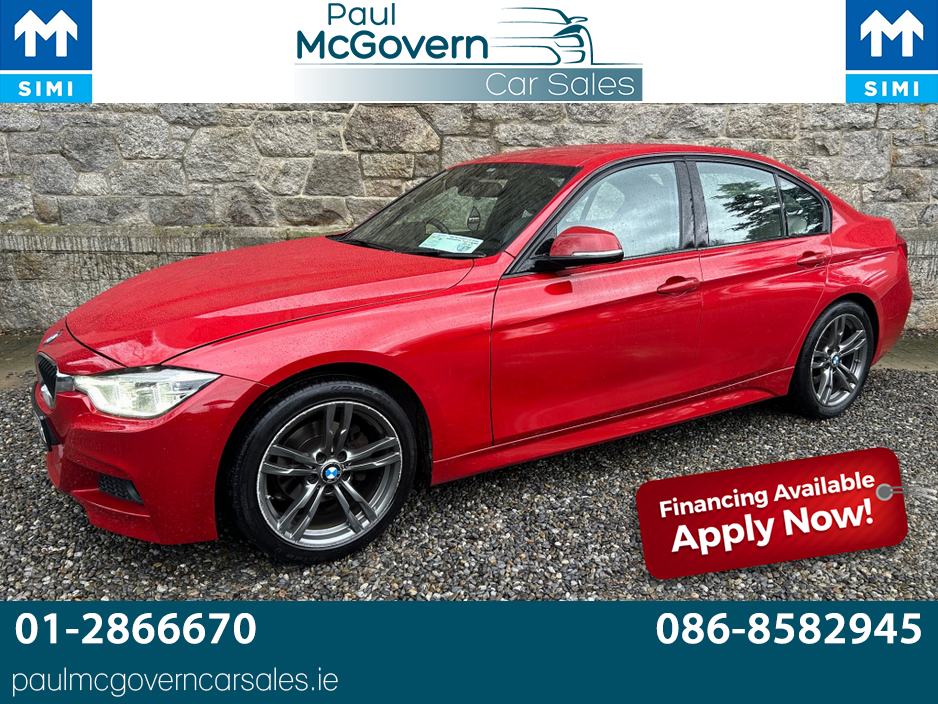 2017 BMW 3 Series D M SPORT ZLMG 4DR**//**CREAM LEATHER**//**€200 ROAD TAX**//**FINANCE ARRANGED**//**12 MONTHS WARRANTY**//**TRADE IN CONSIDERED**//**HI SPEC MODEL!! €19,995