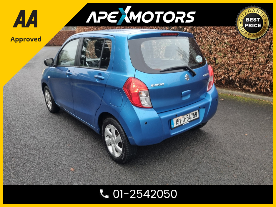 2015 Suzuki Celerio FINANCE ARRANGED * 1.0 68PS SZ3 5DR 68BHP ESCUDO * NEW NCT AUG-26 * LOW TAX JAN-26 * MOST RELIABLE  * VERY ECONOMICAL * IMMACULATE * STAMPED SERVICE HISTORY * AA APPROVED * 101 SAFETY CHECKLIST €4,949