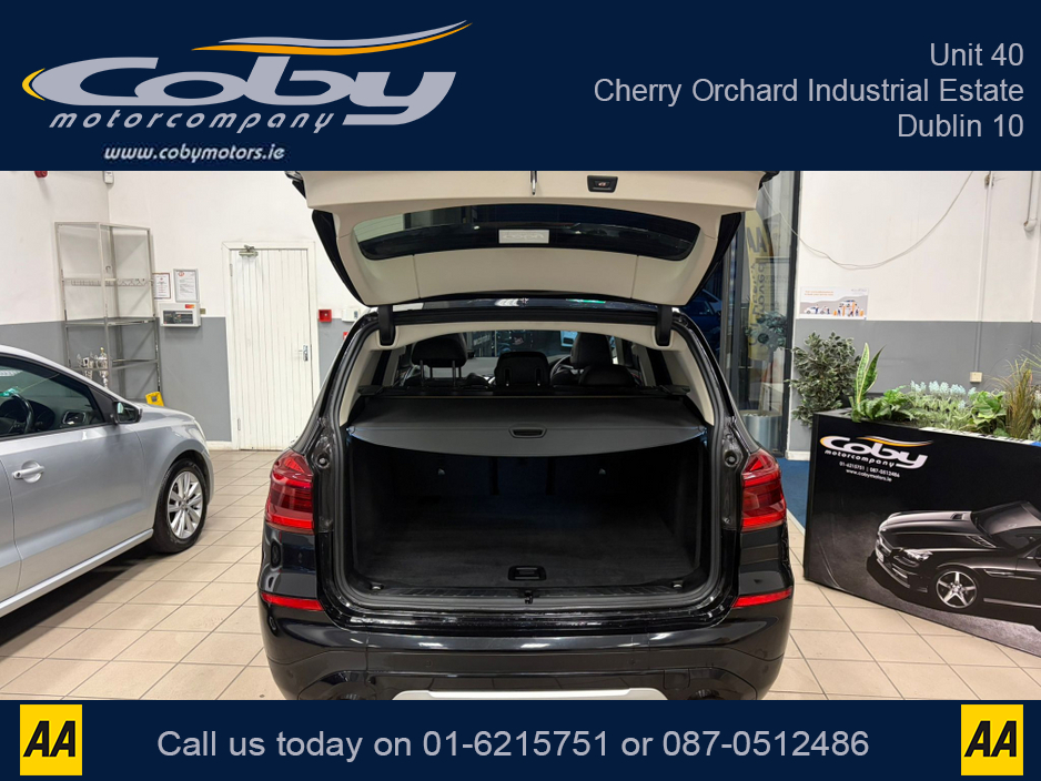 2018 BMW X3 2.0 XLINE 5DR AUTO, NCT 2028 Full Leather, Reverse Cam, Sat Nav, Heated Seats, Parking Sensors, Cruise Control, MFSW, Dual Climate Control, Bluetooth, Alloy Wheels, Full Electrics, and more. €30,950