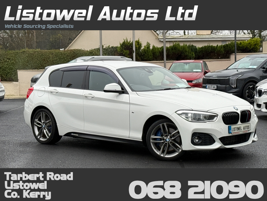 2017 BMW 1 Series 118D M SPORT * COMES WITH 2 YEAR NEW NCT, SERVICE BOOK PRESENT WITH 4 SERVICE STAMPS, REAR VIEW CAMERA, PARKING SENSORS  REAR, APPLE CARPLAY//ANDROID AUTO, ISOFIX CHILD SEAT ANCHOR POINTS* €18,950