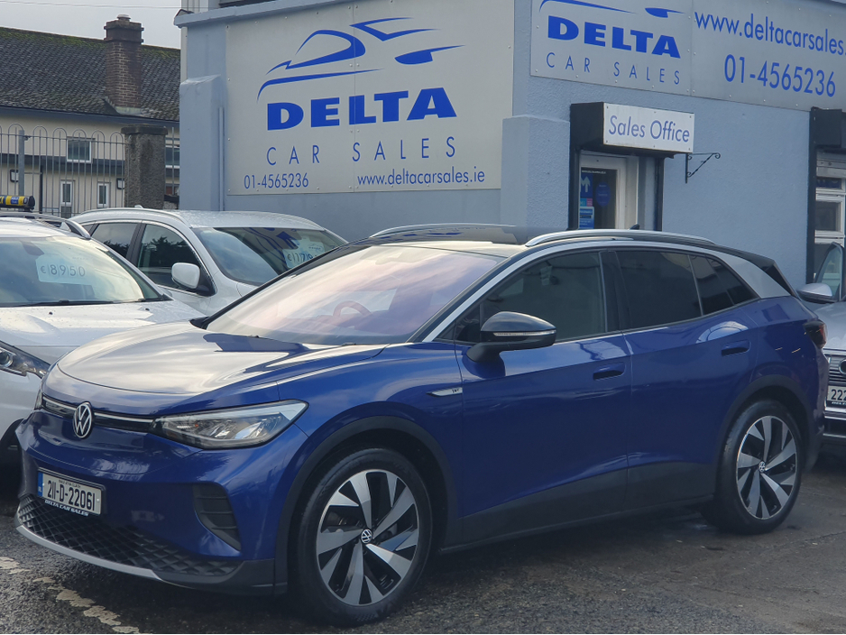 2021 Volkswagen ID.4 PRO PERFORMANCE FULLY ELECTRIC NCT 03/27 FINANCE AVAILABLE €90 PER WEEK HEATED STEERING WHEEL/ HEATED SEATS/ SAT NAV/ TOUCH SCREEN/ ANDROID AUTO/ APPLE CAR PLAY/ REVERSE CAMERA/ HISTORY CHECKED €19,900