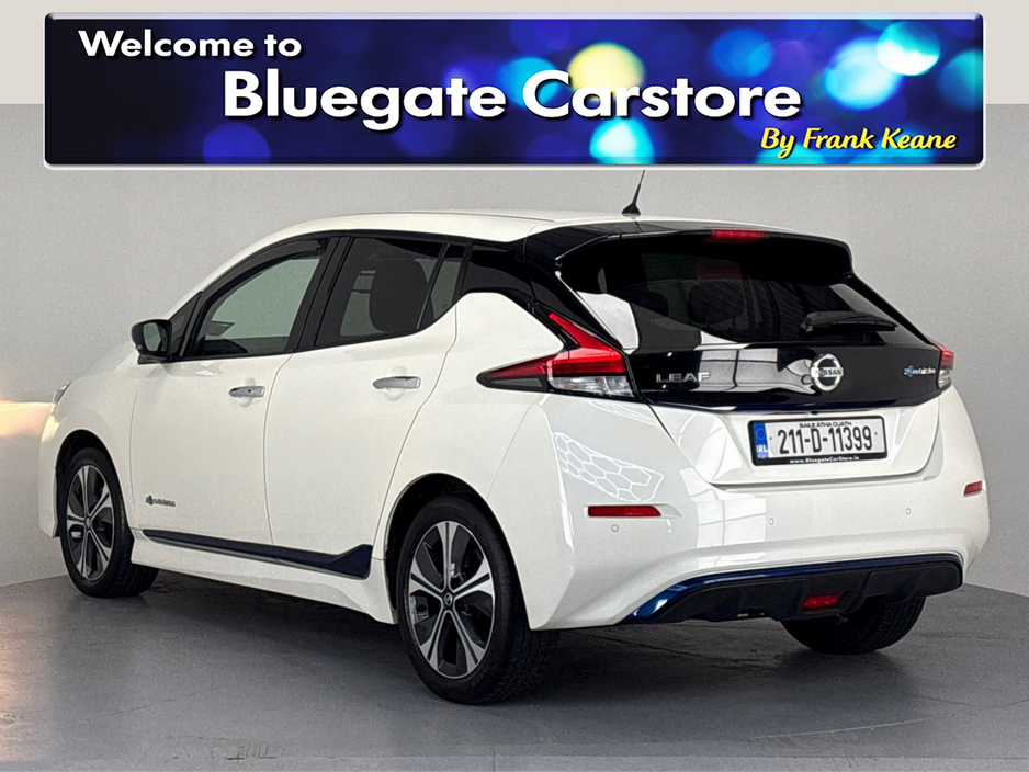 2021 Nissan Leaf PREMIUM 40KW**SEMI DIGITAL DASH**TOUCHSCREEN BLUETOOTH MEDIA**NAVIGATION**REVERSE CAMERA**PARKING SENSORS**ECO MODE**MULTIFUNCTIONAL STEERING WHEEL**CRUISE CONTROL**AUTO LIGHTS**AUTO WIPERS**ISOFIX** €14,995
