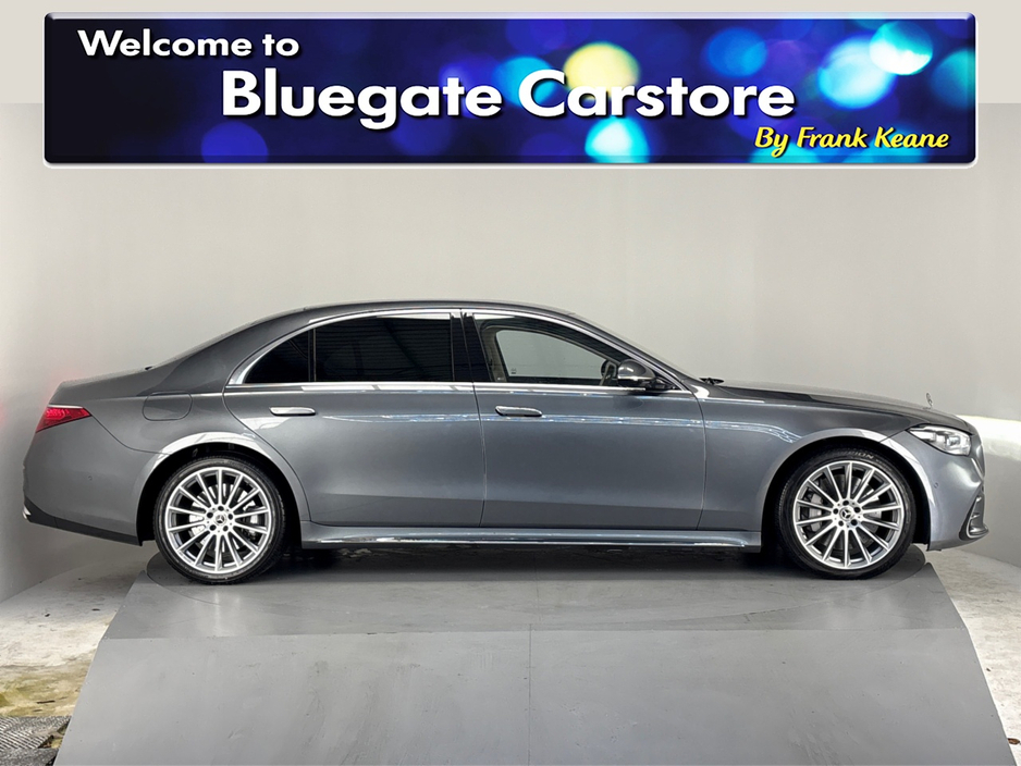2022 Mercedes-Benz S Class 580 E LWB AMG LINE**BURMESTER SOUND SYSTEM**FRONT ELECTRIC HEATED SEATS**REAR HEATED SEATS**CREAM LEATHER INTERIOR**AMBIENT LIGHTING**20" ALLOYS**REVERSE CAMERA**ELECTRIC TAILGATE**WIRELESS CHARGING** €84,995