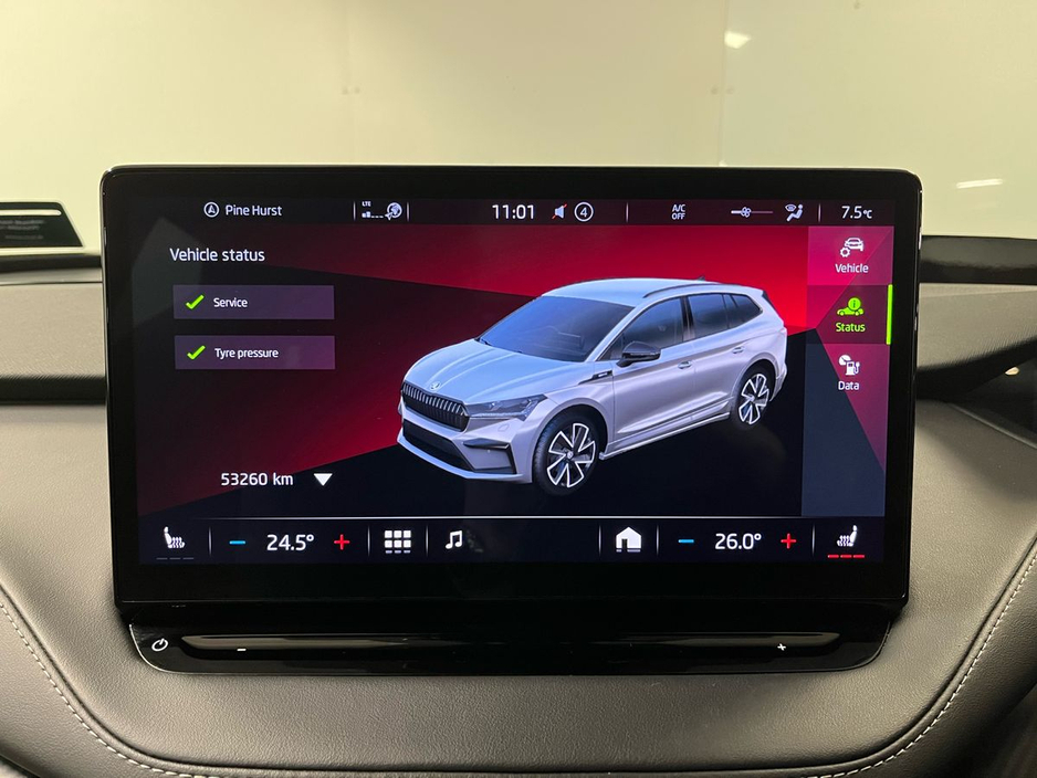 2024 Skoda Enyaq Sportline IV 80 - Crystal Grille - Reversing Camera - Ambient Lighting - Sat Nav - Climate Control - Heated Seats - Keyless Start - Apple CarPlay/Android Auto €41,950