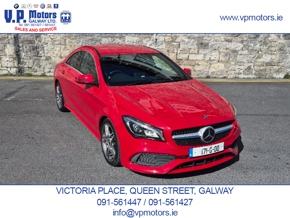 2017 Mercedes-Benz CLA Class AMG SPORT LINE,HALF LEATHER,LOW KM, AUTOMATIC €19,500