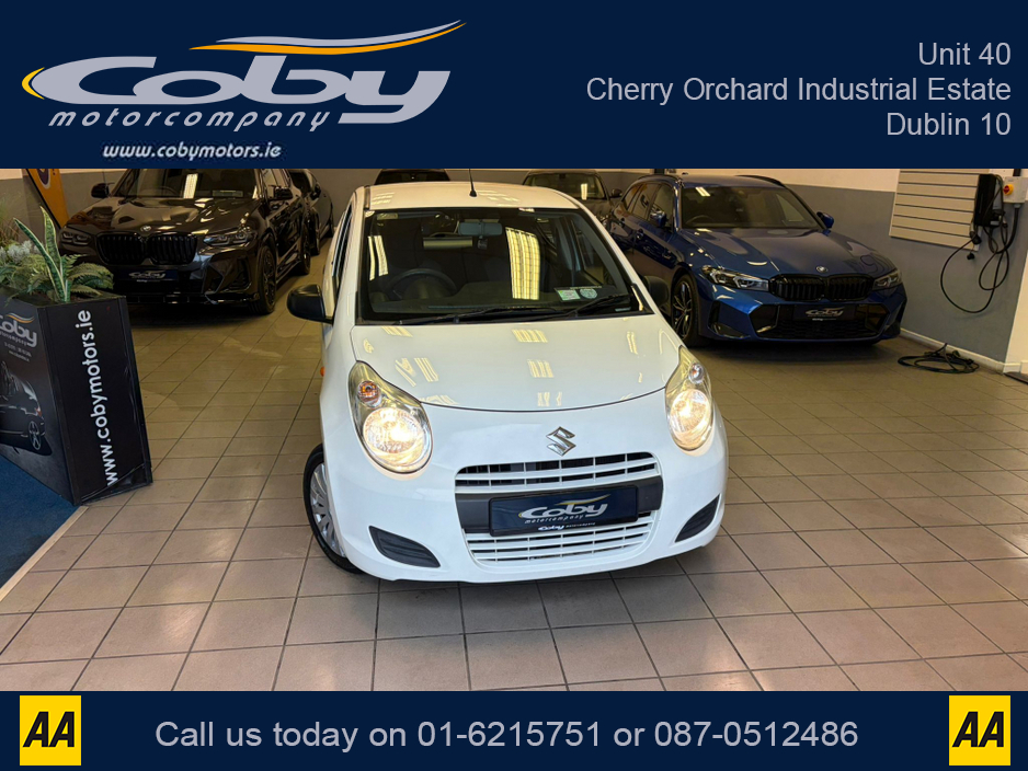 2014 Suzuki Alto 1.0 SZ 5DR Manual. Irish Owned Car With NCT, CD Player, 2 Keys, Air Conditioning, Irish Radio, Service History, Folding Rear Seats, Steel Cap Wheels, and more. €4,950