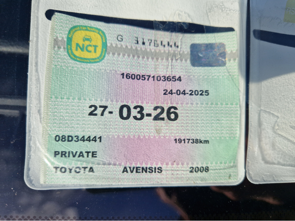 2008 Toyota Avensis 1.6 STRATA 08 €1,500