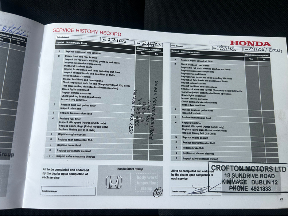 2020 Honda Civic ONLY 25,000 MILES PETROL 124BHP SMART PLUS €20,995