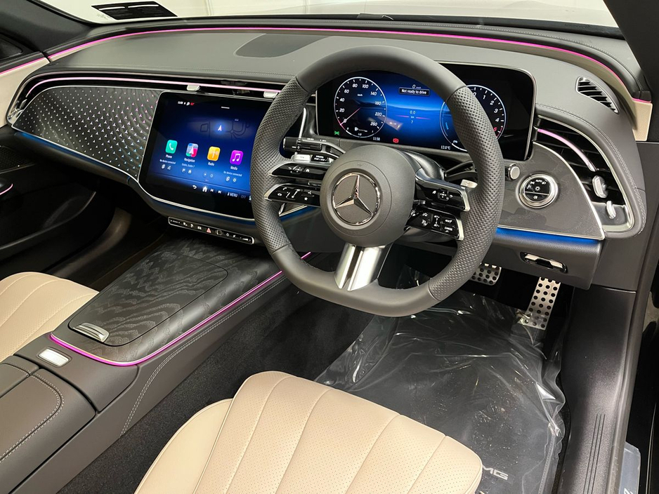 2026 Mercedes-Benz E Class 300de AMG - 19 Inch Alloys - Panoramic Sunroof - Reversing Camera - Ambient Lighting - Sat Nav - Climate Control - Electric Heated Memory Seats - Keyless Start - Apple CarPlay/Android Auto €91,288