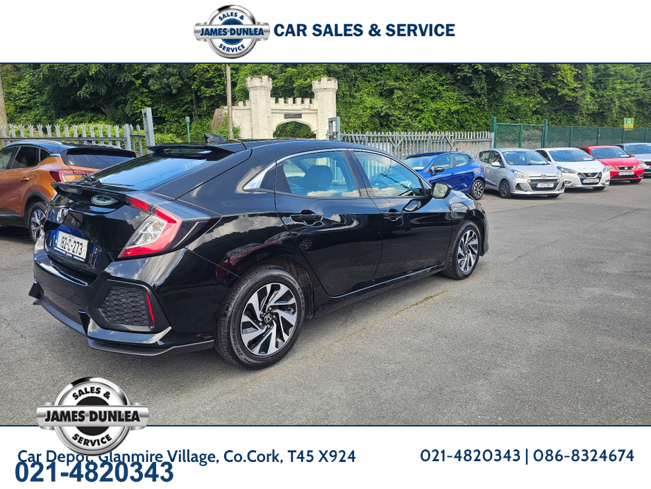 2018 Honda Civic 5DR 124BHP SMART CVT AUTO €17,950