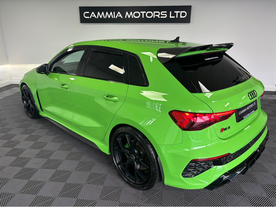 2022 Audi RS3 *AUDI RS3* *KYALAMI GREEN* *MAXTON DESIGN KIT**KEYLESS ENTRY* *RS SUPERSPORT SEATS* *HEATED SEATS* *FULLY LOADED WITH SPEC* *CARBON BLACK QUATTRO 400BHP* *FINANCE AVAILABLE* *TRADE INS WELCOME €72,950