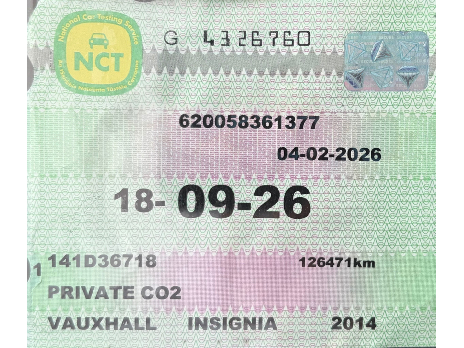 2014 Vauxhall Insignia 2.0 CDTI ECOFLEX SRI S/S 163PS 5DR €4,950