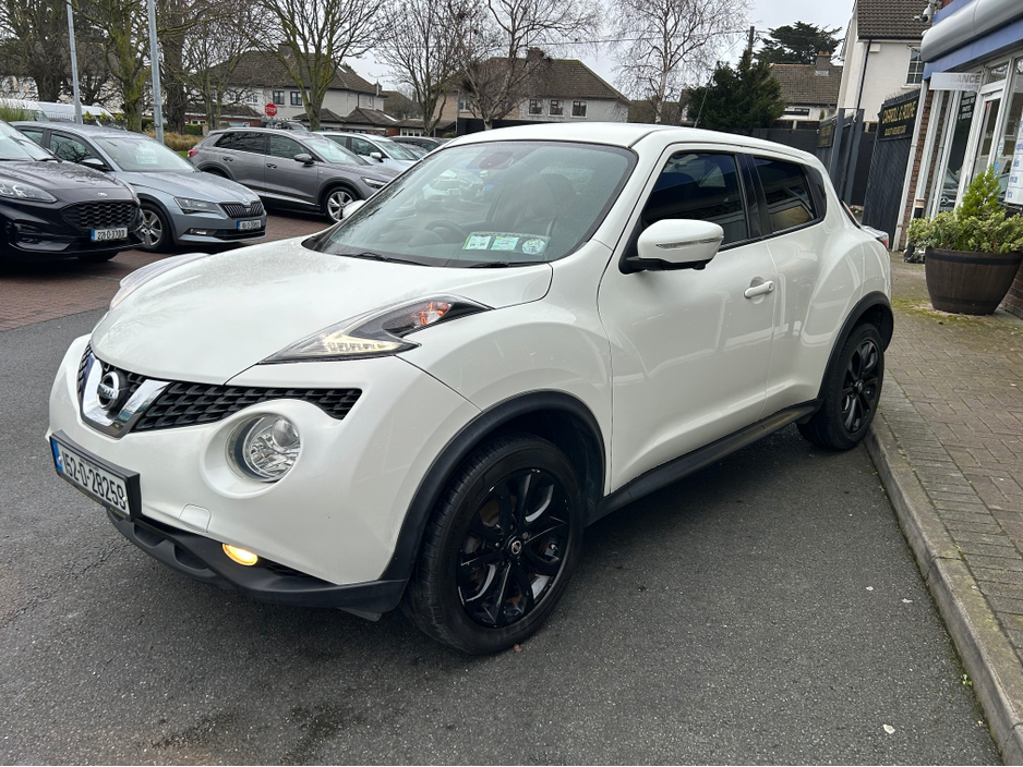 2015 Nissan Juke 1.5 DCI TEKNA SUV in White + Black Detail & Black Leather - Trade-In Welcome - Assured Dealer Warranty & Fully Serviced - €7,950