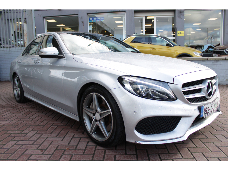 2015 Mercedes-Benz C Class C220D AMG LINE PREMIUM 4DR SALOON AUTO // PANORAMIC SUNROOF //  STUNNING CAR FINISHED IN ICE SILVER // BUY WITH CONFIDENCE AA AND SIMI APPROVED DEALER 2026 // FINANCE ARRANGED // ALL TRADE INS WELCOME €16,950