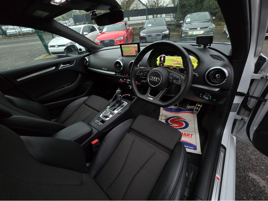 2018 Audi A3 1.4 S LINE EDITION VIRTUAL DIGITAL COCKPIT  CARPLAY ANDROID AUTO - SATNAV - VIRTUAL COCKPIT - NAVIGATION REVERSING CAMERA -BLIND SPOT - PARKING SENSORS €22,500