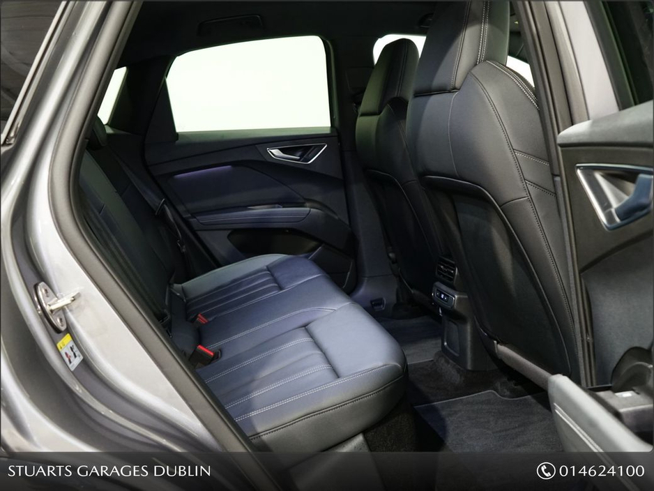 2025 Audi Q4 e-tron S/LINE SPORTBACK 45 – BIGGER BATTERY* Q4 E-TRON SLINE SUV: TYPHOON GREY METALLIC WITH FULL BLACK LEATHER, 20” ALLOYS, HEATED SEATS, REVERSING CAMERA €49,945