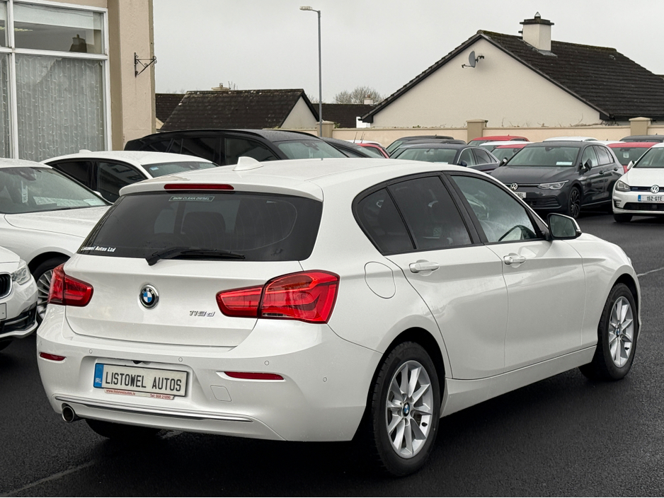 2018 BMW 1 Series STYLE 2.0 AUTO * 3 STAGE HEATED SEATS, SERVICE BOOK PRESENT WITH 4 SERVICE STAMPS, REAR VIEW CAMERA, PARKING SENSORS FRONT & REAR, ADAPTIVE CRUISE CONTROL, PART LEATHER TRIM, 2 KEYS, ISOFIX, * €18,950