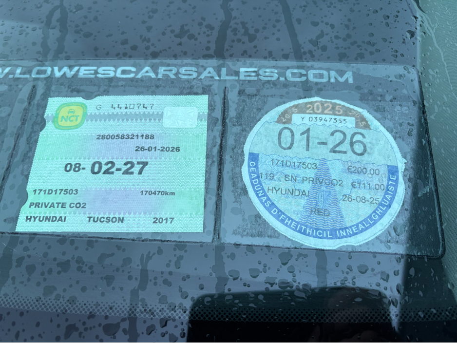 2017 Hyundai Tucson COMFORT PLUS 1.7 CRDI €12,950