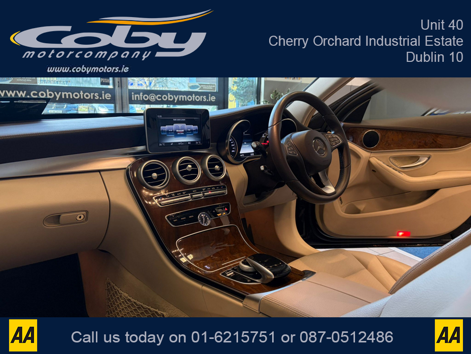 2015 Mercedes-Benz C Class 180 BLUETEC EXCLUSIVE AUTO 4DR. New NCT before collection, Tax, Full Leather, Reverse Camera, Dual Climate Control, MFSW, 2 Keys, Cruise Control, Full Electrics, BT, CD Player, Hands Free, and more. €15,950
