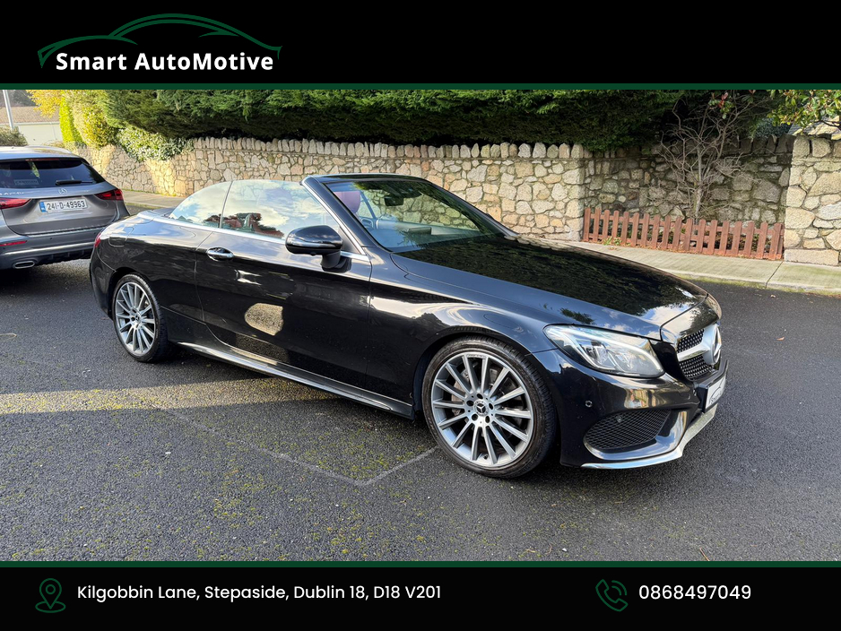 2017 Mercedes-Benz C Class C250d  AMG Premium Plus Convertible Automatic * AMG Styling  Pack with Red Fabric Roof * Bengal Red Leather Interior * Fully Serviced and Valeted * NCT to 02.2028 * 12 Month Premier Warranty * with €23,950