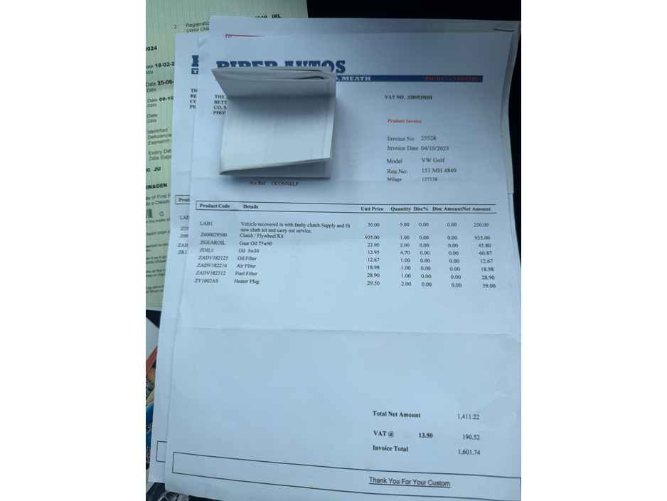 2015 Volkswagen Golf 2.0 TDI GT 150BHP HIGHLINE NCT 02/27 €10,950