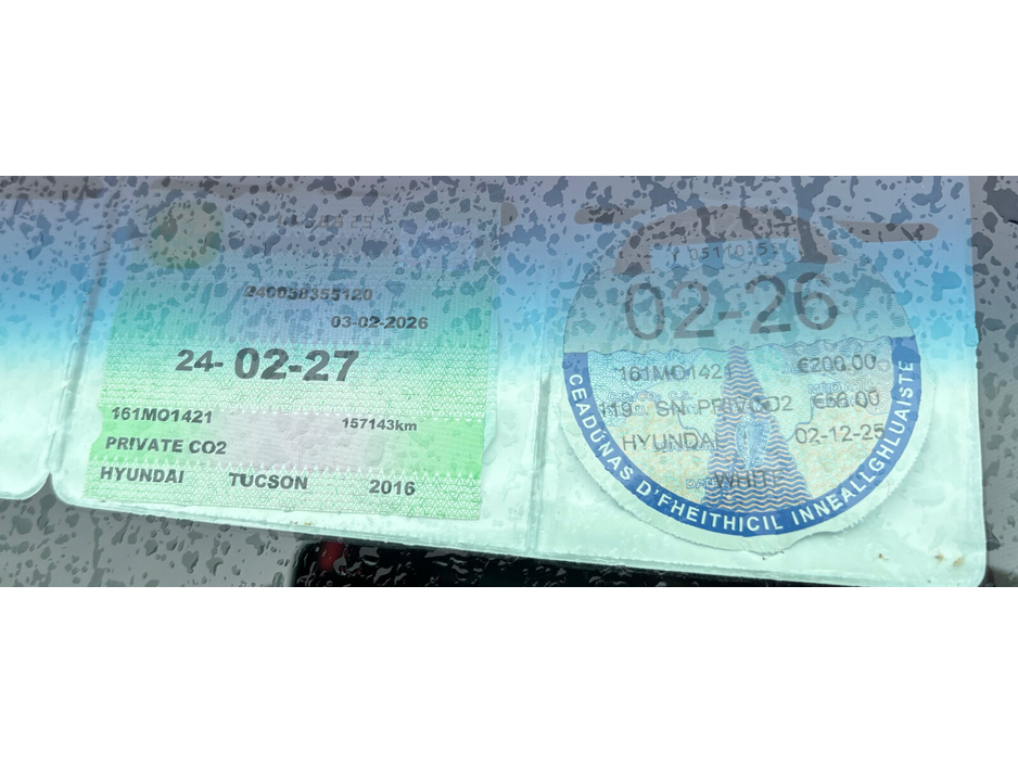 2016 Hyundai Tucson 1.7 D Executive €12,500