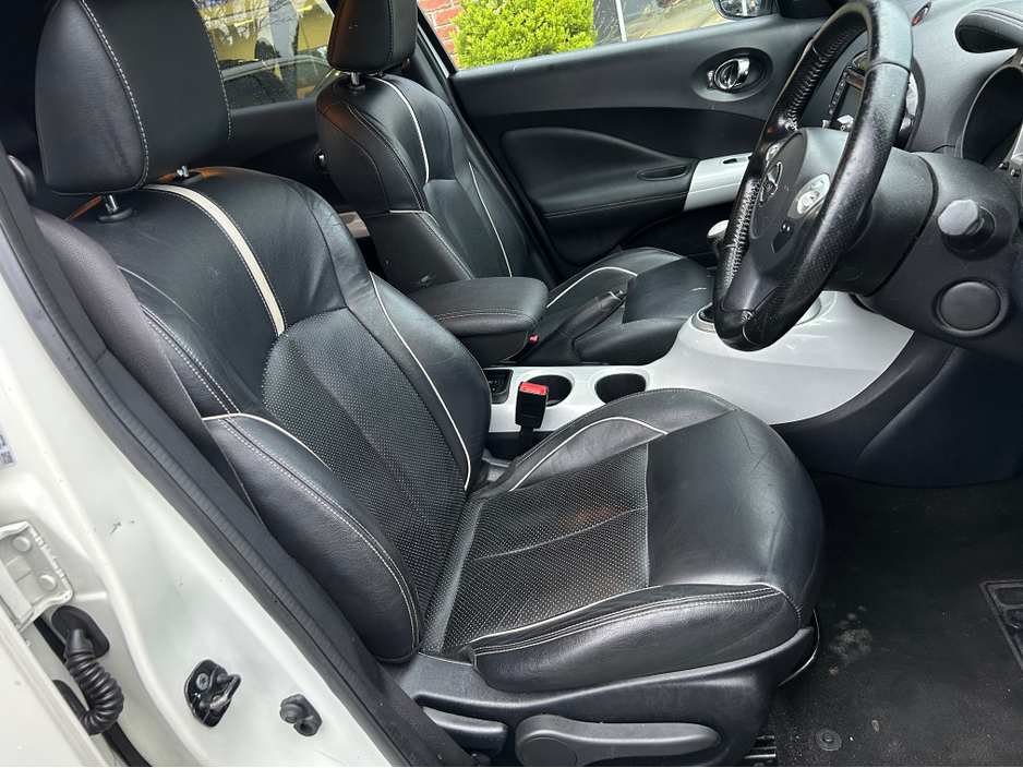 2015 Nissan Juke 1.5 DCI TEKNA SUV in White + Black Detail & Black Leather - Trade-In Welcome - Assured Dealer Warranty & Fully Serviced - €7,950