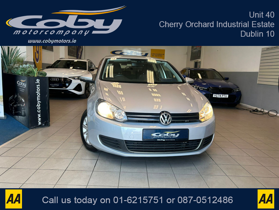 2012 Volkswagen Golf 1.2 5DR Auto. New NCT, 2Keys, Alloy Wheels, Handsfree, Auto Lights/ Wipers, Air Conditioning, USB/AUX, Folding Rear Seats, Electric Windows/Mirrors, Bluetooth and more. €8,450