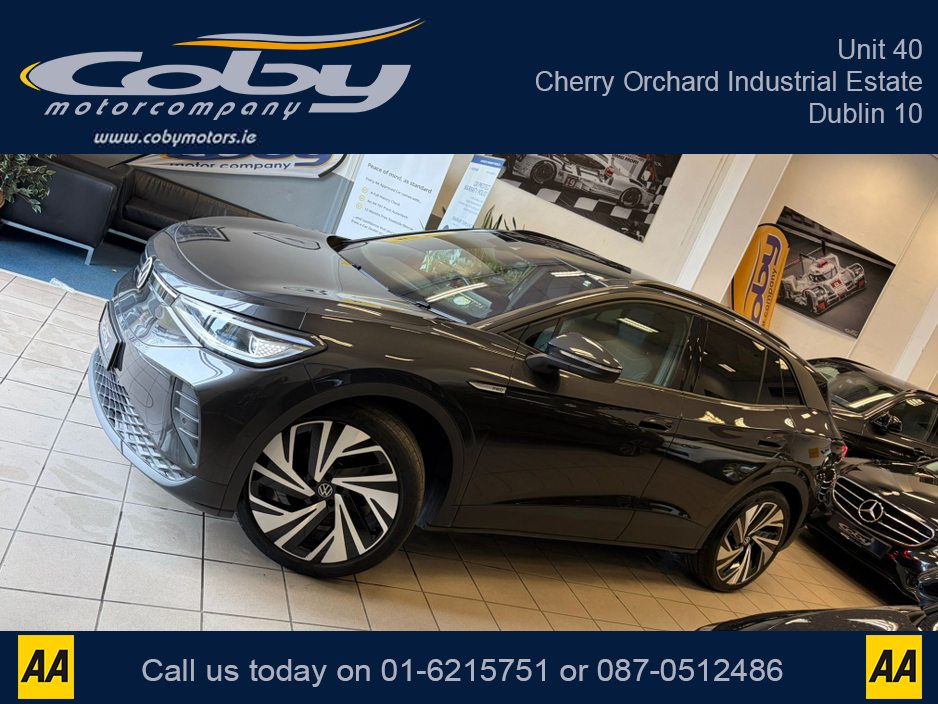 2022 Volkswagen ID.4 PRO 150 KW FAMILY 77KWH 204BHP PR PROPERF AUTO. 2Keys, 1/2 Leather, Full Electrics, Sat Nav, Dual Climate Control, Heated Seats, Cruise Control, Revers Cam, Parking Sensors, Handsfree, & more. €27,950