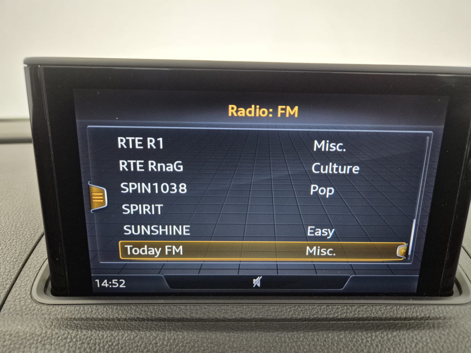 2019 Audi A3 SPORT LUXURY PACK**1.4 TFSI AUTO**FULL LEATHER**FULL ELECTRIC HEATED SEATS**FACELIFT SPORT MODEL**APPLE AND ANDROID CARPLAY**DIGITAL DASH**IRISH MAPS**KEYLESS ENTRY**WARRANTY AVAILABLE**FINANCE €21,949