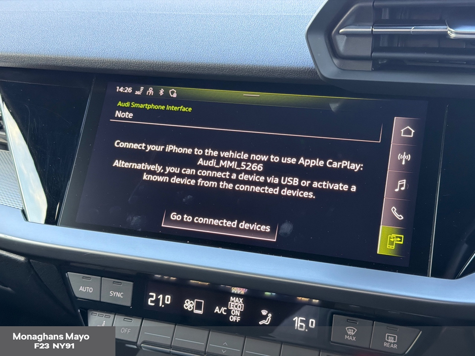 2021 Audi A3 SALOON 30 TFSI 110HP SE 4DR 'PARK ASSIST HEATED SEATS' €22,450