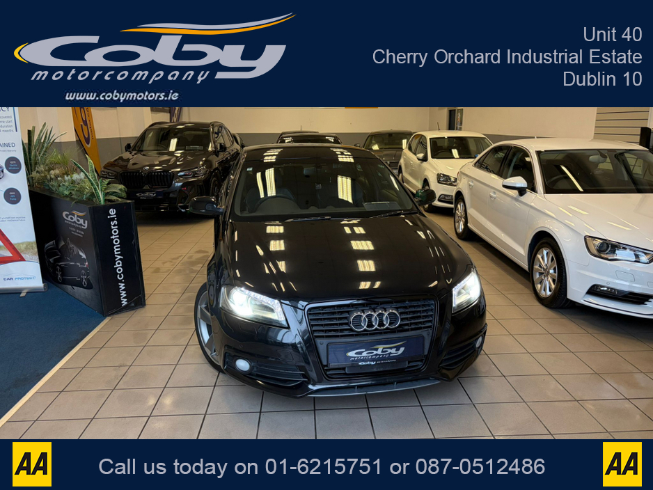 2013 Audi A3 1.4 S-line 5DR AUTO. New NCT Done Before Collection, Half Leather, Alloy Wheels, 2Keys, MFSW, Revers Camera, Parking Sensors, Dual Climate Control, Cruise Control, BT, Full Electrics, & more. €10,950