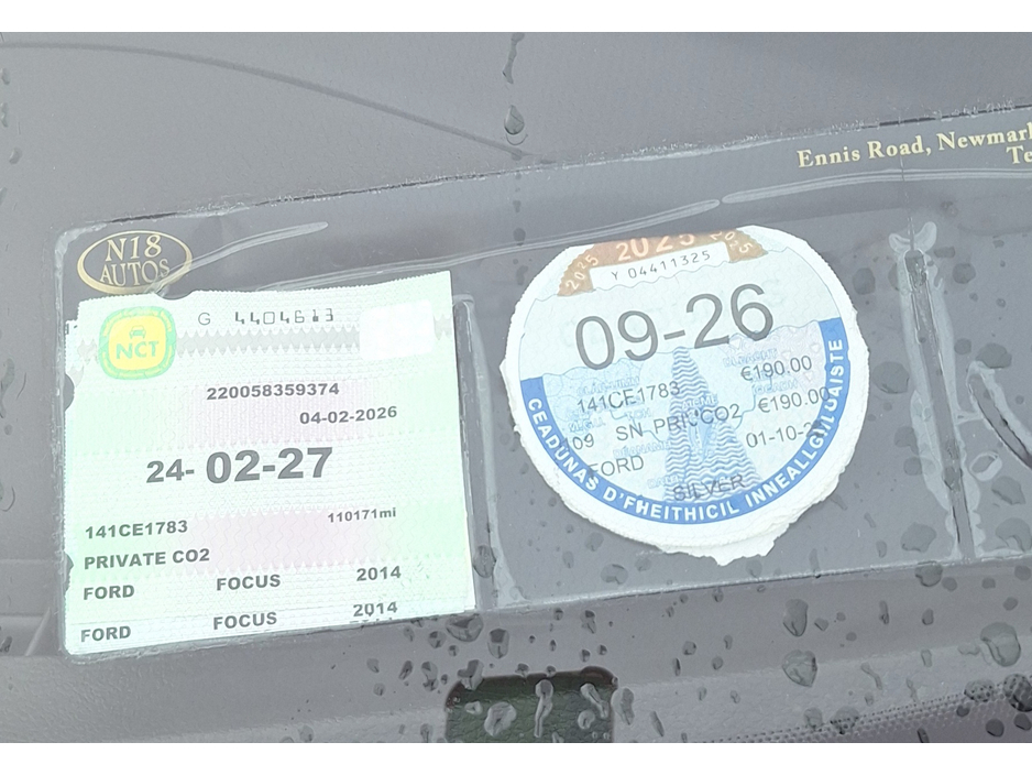2014 Ford Focus 1.6 TDCI ZETEC 113BHP 5DR €7,995