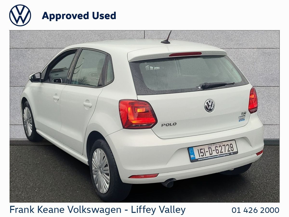 2015 Volkswagen Polo TRENDLINE AUTO 1.2 *REAR VIEW CAMERA* *WHITE* *NEW NCT* *12 MONTHS FRANK KEANE WARRANTY* *FINANCE AVAILABLE* €11,995