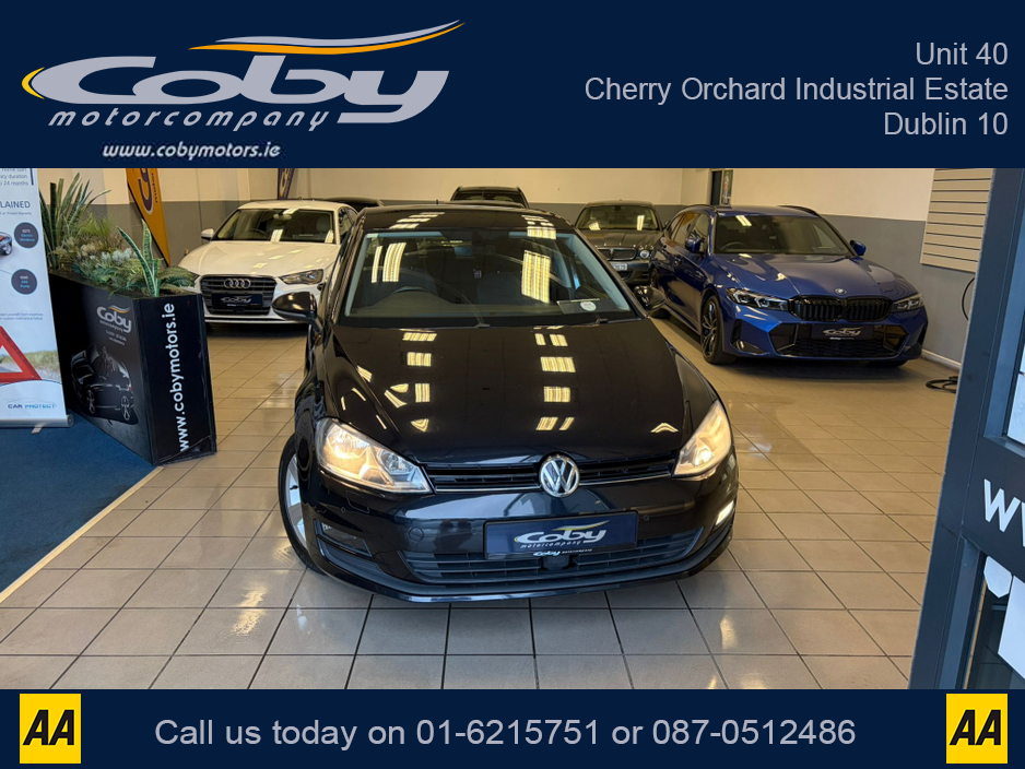 2016 Volkswagen Golf 1.6 TDI MATCH EDITION BLUEMOTION 110PS 5DR. NCT, Alloy Wheels, MFSW, Cruise Control, Heated Seats, Folding Rear Seats, Parking Sensors, Air Conditioning, and more €12,950