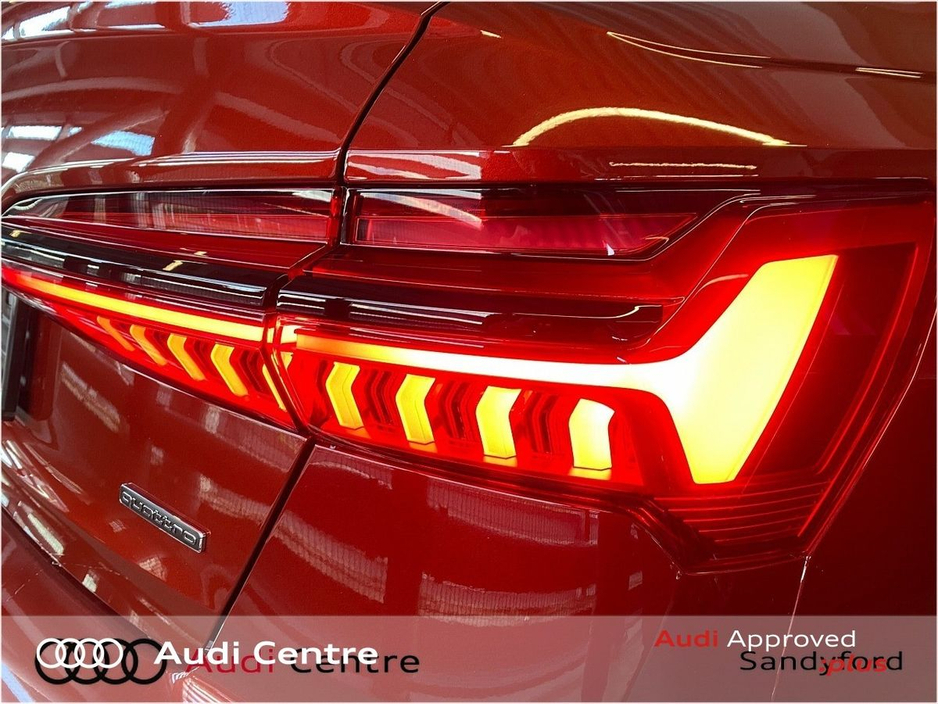 2025 Audi A6 40 TDI QUATTRO S-LINE Price new was € 93,189 GRENADINE RED Sunroof €84,999