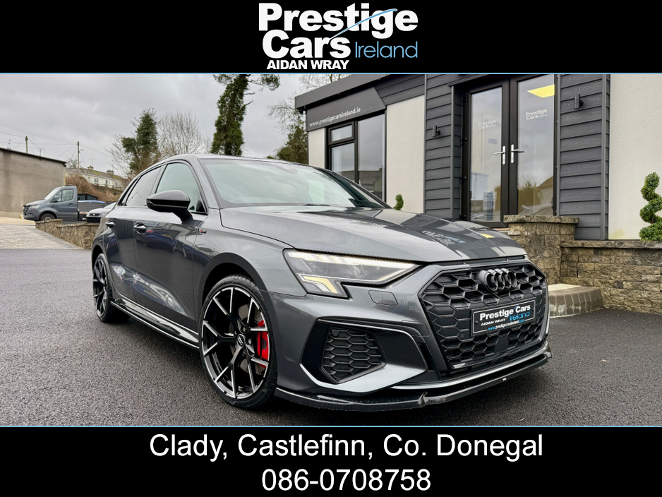 2022 Audi A3 1.4 45 TFSI E S LINE COMPETITION SPORTBACK BLACK EDITION,BODY KIT,DAYTONA GREY,XENON LIGHTS,AMBIENT LIGHTING,VIRTUAL COCKPIT,LEATHER,APPLE CAR PLAY,ONE OWNER,FULL AUDI HISTORY,HIGH SPEC €28,000