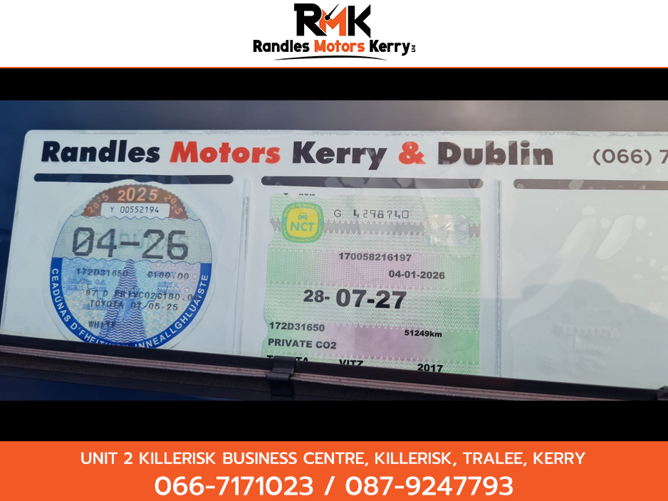 2017 Toyota Yaris DBA-KSP130 5DR AUTO €11,900