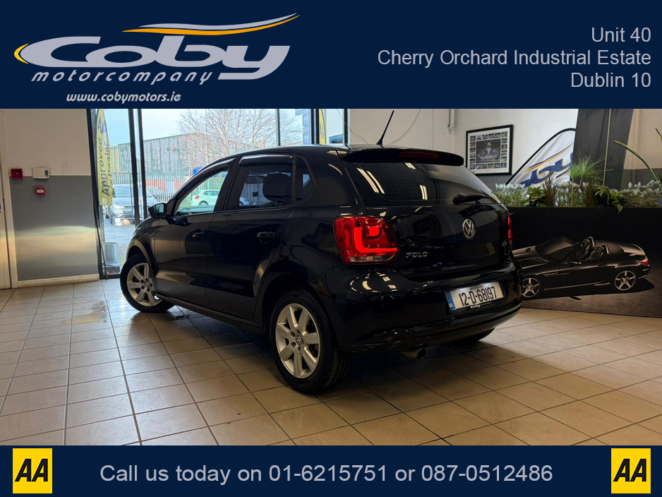 2012 Volkswagen Polo 1.2 AUTO. New NCT & Service done before collection, Alloy Wheels, Climate Control, Car Play, Sat Nav, Auto Lights/Wipers, CD Player, Luggage Cover, Folding Rear Seats, Electric Mirrors/Windows & more. €8,450