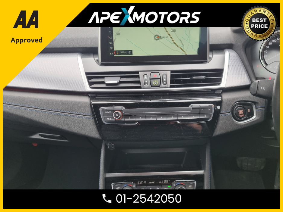 2019 BMW 2 Series Gran Tourer FINANCE ARRANGED * TOP SPEC M-SPORT * NEW NCT JAN-28 * 2.0 DIESEL AUTO * IMMACULATE (AS NEW)  * STAMPED SERVICE HISTORY * AA APPROVED * 101 SAFETY CHECKLIST * HEATED SEATS * COLOUR REVERSE CAMERA €23,749