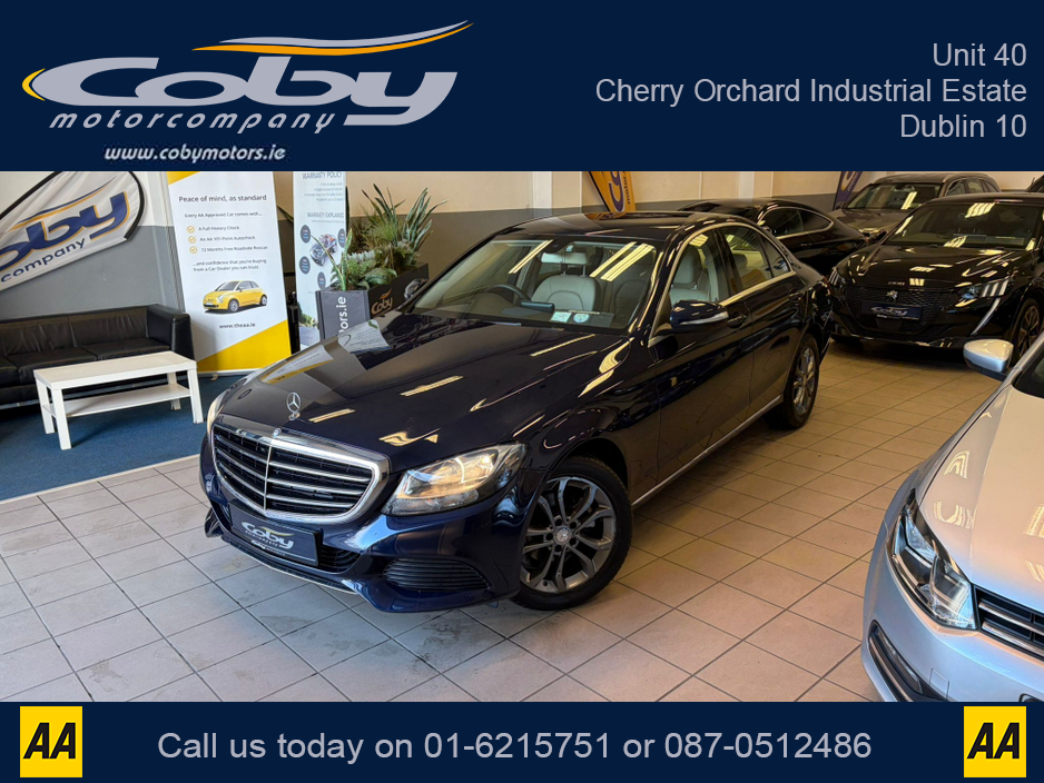 2015 Mercedes-Benz C Class 180 BLUETEC EXCLUSIVE AUTO 4DR. New NCT before collection, Tax, Full Leather, Reverse Camera, Dual Climate Control, MFSW, 2 Keys, Cruise Control, Full Electrics, BT, CD Player, Hands Free, and more. €15,950