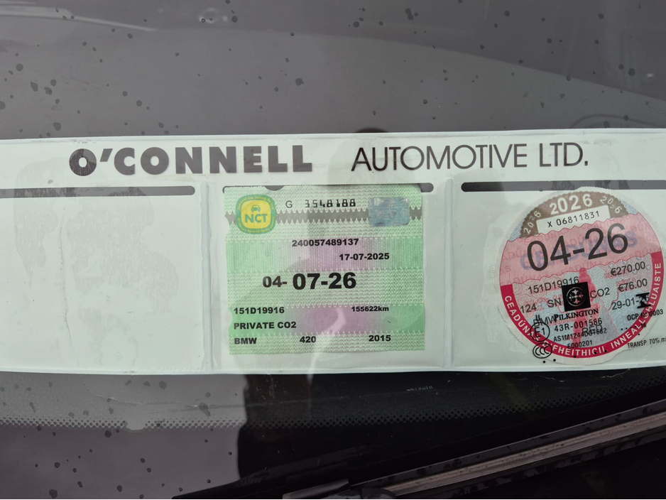 2015 BMW 4 Series 420d Sport €14,999