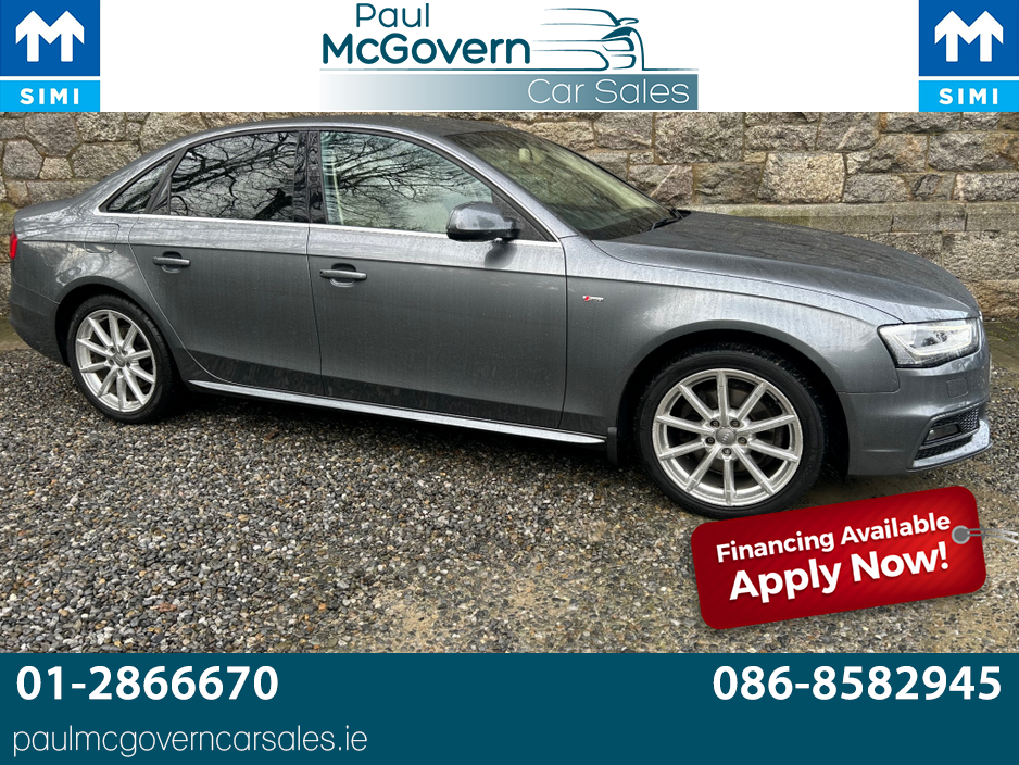 2015 Audi A4 2.0 TDI 150 SE MULTI AUTO 4DR SALOON**//**FULL CREAM LEATHER INTERIOR**//**SAT NAV**//**CRUISE CONTROL**//**PARKING SENSORS**//**METALLIC GREY**//**TRADE IN WELCOME**//**WARRANTY!!!!!! €12,995