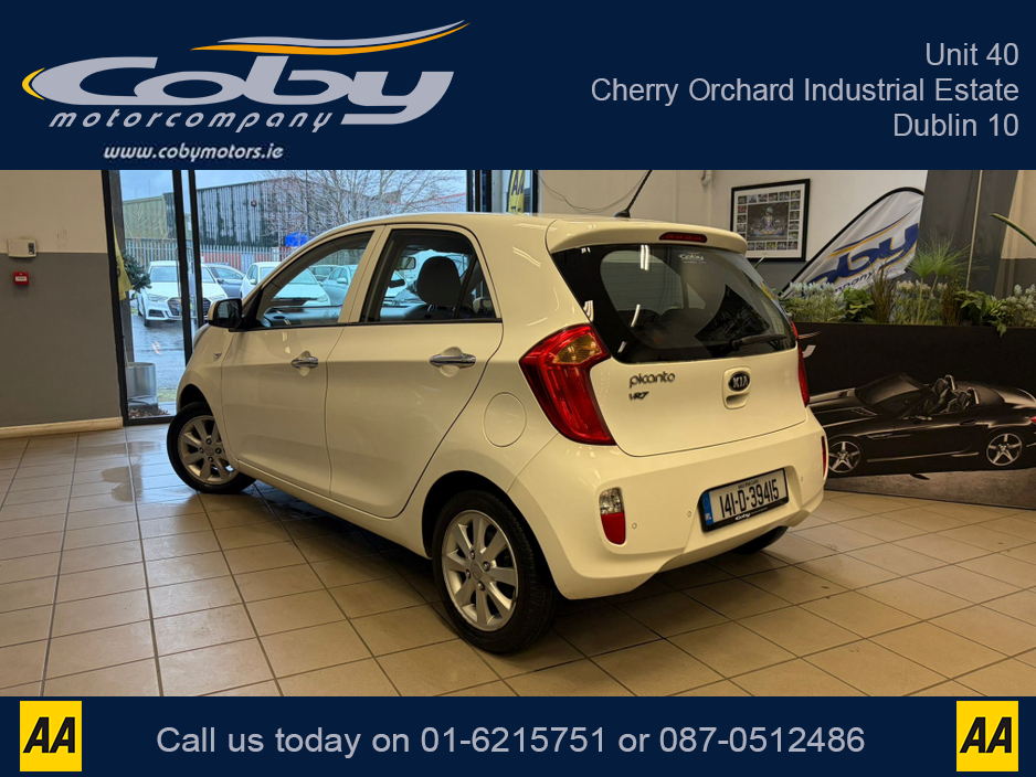 2014 Kia Picanto 1.0 MANUAL 5DR. Comes with New NCT before collection, Irish Owned Car, CD Player, 2 Keys, Air Conditioning, Irish Radio, Service History, Alloy Wheels, and more. €5,950